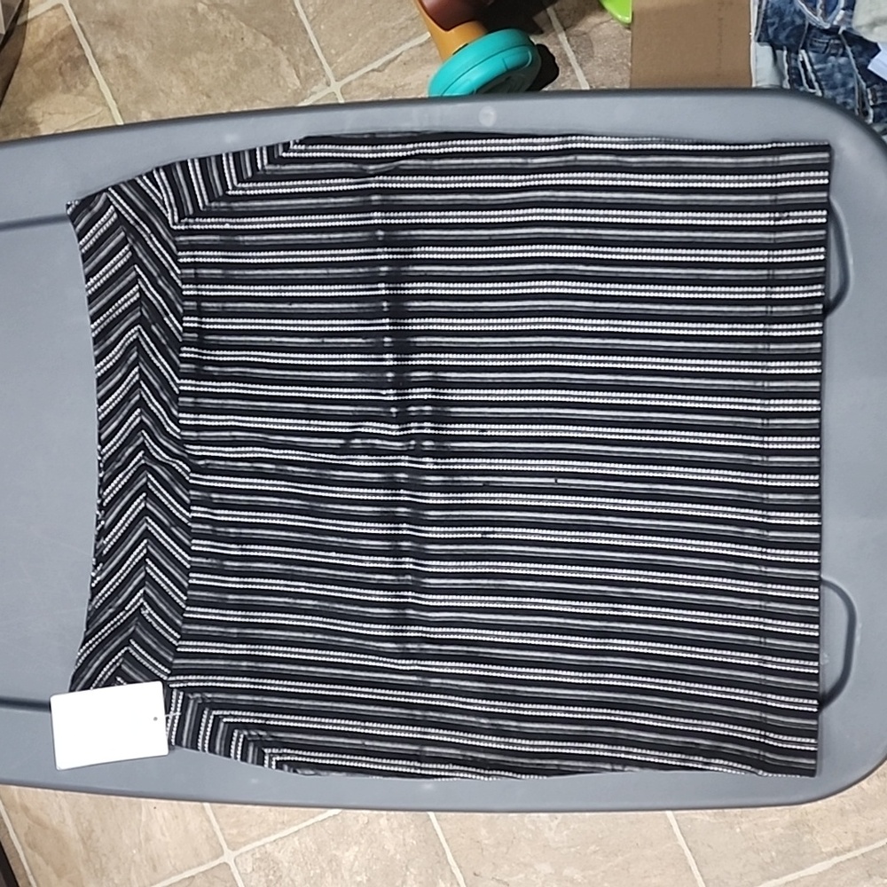 Womens Mixxed 26 striped pencil skirt NWT